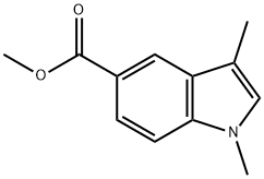 1,3-Dimethyl-1H-indole-5-carboxylic acid methyl ester 结构式