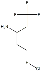 1,1,1-三氟戊烷-3-胺盐酸盐 结构式