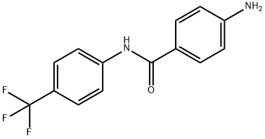 4-amino-N-[4-(trifluoromethyl)phenyl]benzamide 结构式