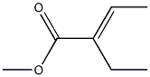 2-Butenoic acid, 2-ethyl-, methyl ester, (2E)- 结构式