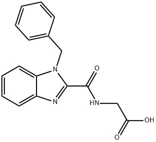 N-[(1-BENZYL-1H-BENZIMIDAZOL-2-YL)CARBONYL]GLYCINE 结构式