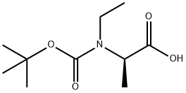 (R)-2-((叔丁氧羰基)(乙基)氨基)丙酸 结构式