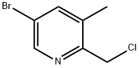 5-bromo-2-(chloromethyl)-3-methylpyridine 结构式