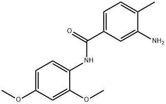 3-amino-N-(2,4-dimethoxyphenyl)-4-methylbenzamide 结构式