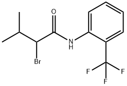 2-溴-3-甲基-N-[2-(三氟甲基)苯基]丁酰胺 结构式