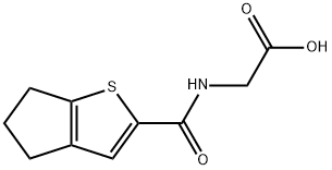 2-({4H,5H,6H-环戊二烯并[B]噻吩-2-基}甲酰氨基)乙酸 结构式