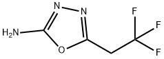 5-(2,2,2-三氟乙基)-1,3,4-噁二唑-2-胺 结构式