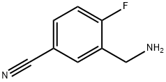 3-(氨基甲基)-4-氟苯甲腈 结构式