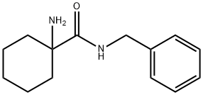 1-amino-N-benzylcyclohexanecarboxamide 结构式