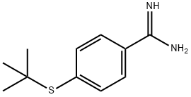 4-(tert-butylsulfanyl)benzene-1-carboximidamide 结构式