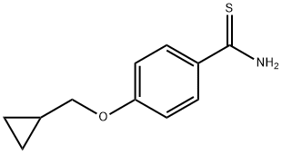 4-(环丙基甲氧基)苯-1-甲硫代酰胺 结构式