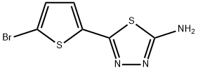 5-(5-bromothiophen-2-yl)-1,3,4-thiadiazol-2-amine 结构式