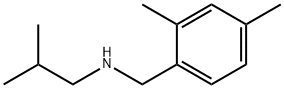 (2,4-二甲基苯基)甲基](2-甲基丙基)胺 结构式