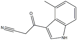 3-(4-methyl-1H-indol-3-yl)-3-oxopropanenitrile 结构式