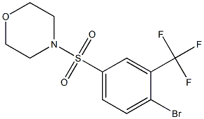 4-(4-Bromo-3-(trifluoromethyl)phenylsulfonyl)morpholine 结构式