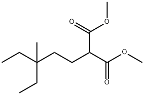 (3,3-二乙丁基)丙二酸二甲酯 结构式