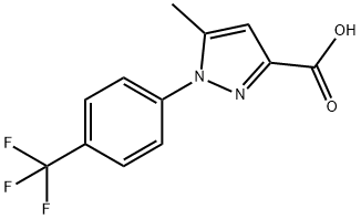 5-methyl-1-(4-(trifluoromethyl)phenyl)-1H-pyrazole-3-carboxylic acid 结构式