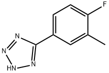 5-(4-氟-3-甲基苯基)-1H-1,2,3,4-四唑 结构式