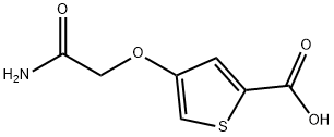 4-(carbamoylmethoxy)thiophene-2-carboxylic acid 结构式