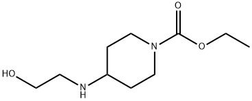 ETHYL 4-[(2-HYDROXYETHYL)AMINO]PIPERIDINE-1-CARBOXYLATE 结构式