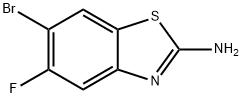 6-溴-5-氟苯并[D]噻唑-2-胺 结构式