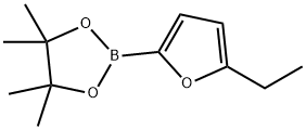 2-(5-ethylfuran-2-yl)-4,4,5,5-tetramethyl-1,3,2-dioxaborolane 结构式