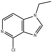 4-chloro-1-ethyl-1H-imidazo[4,5-c]pyridine 结构式