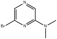 6-溴-N,N-二甲基吡嗪-2-胺 结构式