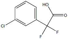 3-氯-ALPHA,ALPHA-二氟苯乙酸 结构式