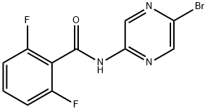 Benzamide, N-(5-bromo-2-pyrazinyl)-2,6-difluoro- 结构式