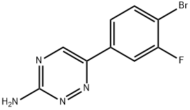 6-(4-溴-3-氟苯基)-1,2,4-三嗪-3-氨基 结构式
