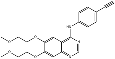 N-(4-乙炔苯基)-6,7-双(2-甲氧乙氧基)-4-喹唑啉胺 EL-8-112 结构式