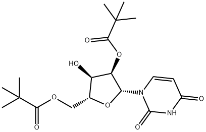 2',5'-di-O-pivaloyluridine 结构式