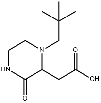 2-(1-neopentyl-3-oxo-2-piperazinyl)acetic acid 结构式