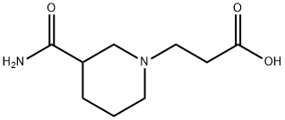 3-(3-氨基羰基哌啶-1-基)丙酸 结构式