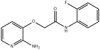 2-[(2-aminopyridin-3-yl)oxy]-N-(2-fluorophenyl)acetamide 结构式