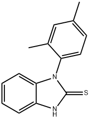 1-(2,4-dimethylphenyl)-1H-1,3-benzodiazole-2-thiol 结构式