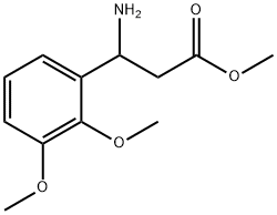 3-氨基-3-(2,3-二甲氧基苯基)丙酸甲酯 结构式