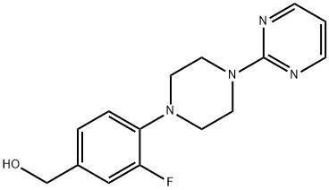 {3-氟-4-[4-(嘧啶-2-基)哌嗪-1-基]苯基}甲醇 结构式