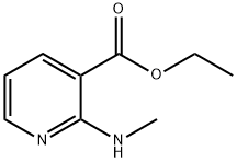 2-(甲氨基)吡啶-3-甲酸乙酯 结构式