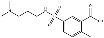 5-{[3-(二甲氨基)丙基]氨磺酰}-2-甲基苯甲酸 结构式