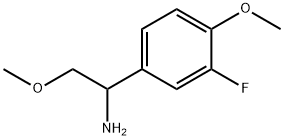 1-(3-fluoro-4-methoxyphenyl)-2-methoxyethan-1-amine 结构式