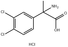 2-氨基-2-(3,4-二氯苯基)丙酸盐酸盐 结构式