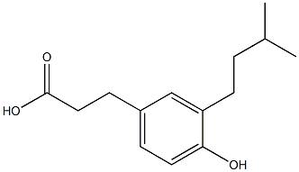 Benzenepropanoic acid, 4-hydroxy-3-(3-
Methylbutyl) 结构式