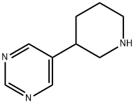 5-piperidin-3-ylpyrimidine 结构式