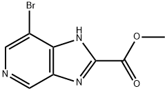 7-溴-1H-咪唑并[4,5-C]吡啶-2-甲酸甲酯 结构式