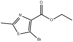 5-溴-2-甲基-1,3-噻唑-4-羧酸乙酯 结构式