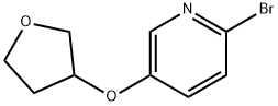 2-Bromo-5-(tetrahydrofuran-3-yloxy)pyridine 结构式