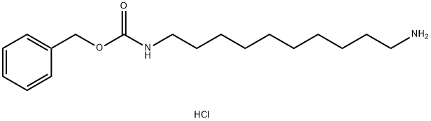 N-苄氧羰基-1,10-二氨基癸烷盐酸盐 结构式
