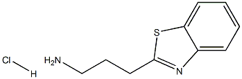 3-(1,3-benzothiazol-2-yl)propan-1-amine hydrochloride 结构式